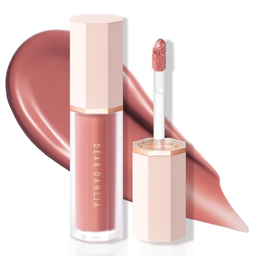 Image of DEAR DAHLIA Petal Drop Liquid Blush (Moody) - Natural Dewy Glow Serum Blush, Buildable & Blendable, Sheer Watercolor Finish, Vegan Korean Makeup for Cheeks, 0.14 oz