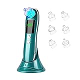 ☺[Extracteur de points noirs professionnel] Cet extracteur de points noirs pour le visage utilise une technologie d'aspiration professionnelle, une bonne aspiration peut mieux nettoyer la peau et les pores profonds. Il extrait efficacement les points noirs et les boutons blancs, élimine les cellules mortes et décompose l'excès de sébum et les résidus cosmétiques sur le visage.