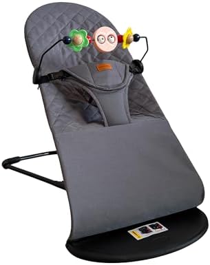 Sweden Baby Premium Cotton Üç Kademeli Oyuncaklı Sallanan Ana Kucağı – Katlanır ve Taşıma Çantalı (Gri) - Görsel 1