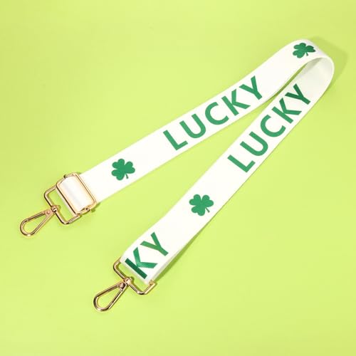 Image of St.Patrick's Day Purse Strap Replacement Lucky Green Shamrock Crossbody Shoulder Bag Straps Irish Party Favors Gift