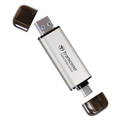 Transcend 2TB ESD310 Dual Portable SSD 1050MB/s USB-A+C