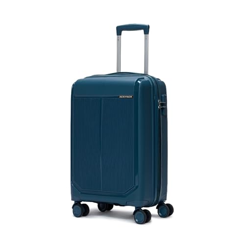 Image of ACEPACK by Verage Megatron Hard Side Polypropylene Luggage Small Cabin 41L | Lightweight Unbreakable Suitcase Set with 360 Silent Spinner Wheels, Number Lock & Telescopic Handle