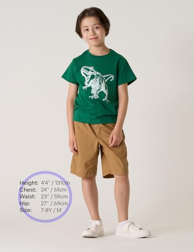 Image of LAPASA Boys & Girls Cotton Graphic T-Shirts 4 Pack Tees for 3T-13Y Kids K01 | Ribbed Crewneck & Short Sleeve Undershirts for Toddlers and Teens. Soft, Breathable, Ideal for School & Daily Wear