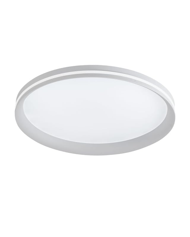 Plafonnier LED Fabas Luce Isy en aluminium blanc de 52W pour un éclairage moderne