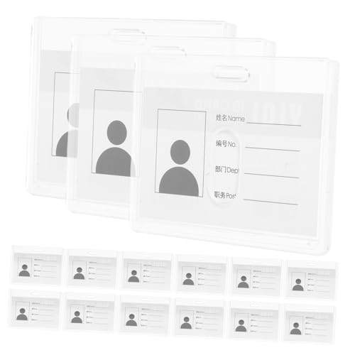 Porte carte transparent étanche NUOBESTY lot de 15 pochettes plastique badge