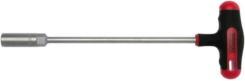 Teng Tools 12mm 6 Point Opening Durable Chrome Vanadium Steel T-Handle Nut Driver - MDNT412, Silver