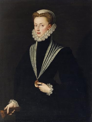 Toile Sofonisba Anguissola Jeanne d'Autriche affiche art décoratif grand format 60x90