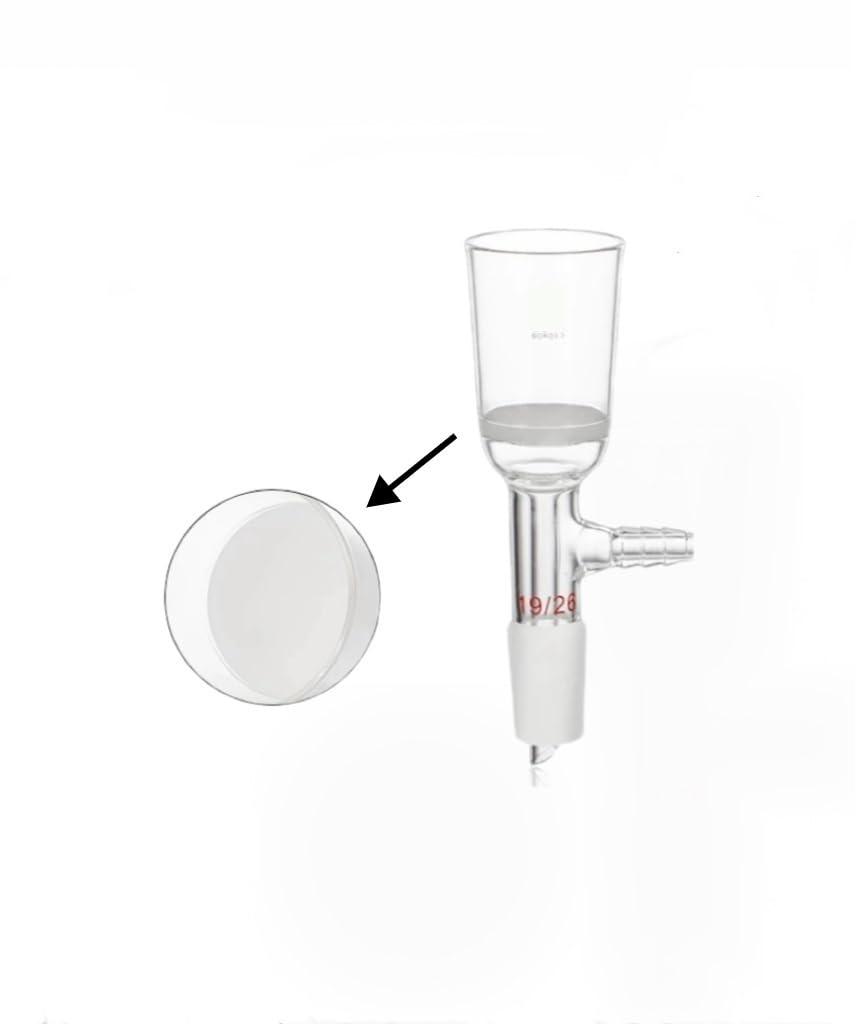 24# Lab Glass Buchner Filter Funnel - G3 Coarse Filters for Filtration (30ml/60ml/100ml/250ml/500ml/1000ml)(250ml(24))