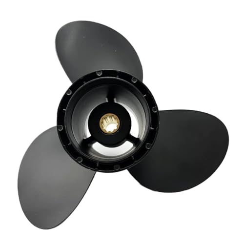 HAHvvBOF Hélice de 10 1/4 x 11, 10 estrías, 58100-96420-019, Compatible con Motores Marinos DF20/25 V-Twin, DT25C, DT30C, DF25, DF30, DT20 y DT25.