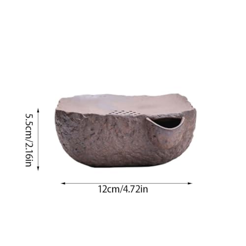 Plateau à thé de style chinois TUSUOD en bois rétro avec drainage