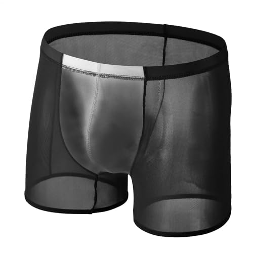 Bragas para hombre de malla transparente, finas, cómodas, modernas, informales, transpirables, cómodas, suaves, de moda, calzoncillos deportivos, ropa interior sexy para el hogar en vacaciones, O