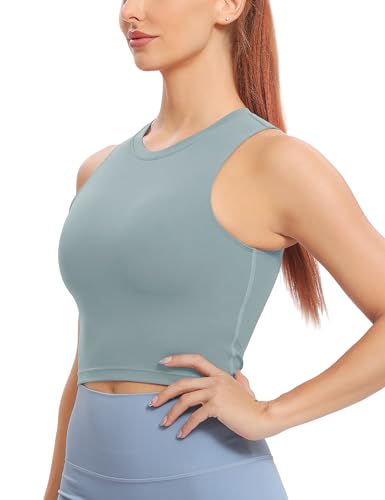 Image of Natural Feelings Nudi Sports Bras for Women Removable Padded Yoga Tank Tops Sleeveless Fitness Workout Crop Tops