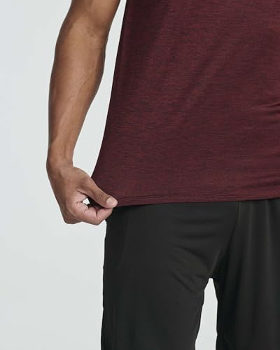 Real Essentials 5 Pack: Men's Dry-Fit Short Sleeve Crew Neck T Shirts Fitness Running Gym Workout Cool Exercise Athletic Tee, Set 1, X-Large - Image 4