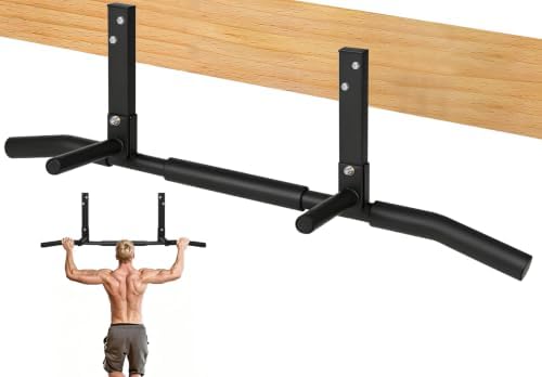 YOSE Barra per trazioni da soffitto, montaggio a parete, resistente, portata fino a 200 kg, multi impugnatura, allenamento per casa e palestra, barra per trazioni a parete