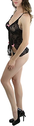 Image of ToBeInStyle Women's Stretch See Through Fishnet Novelty Mini Rave Party Dress