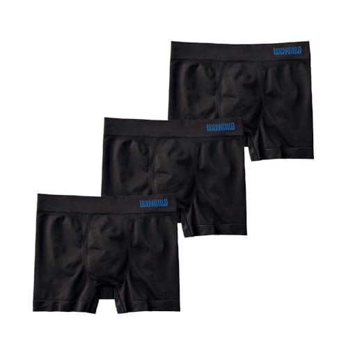 [ボディワイルド] ボクサーパンツ ボクサーブリーフ 3D 立体成型 前閉じ 快適 メッシュ BWS872J メンズ NEW ブラック (× 3)