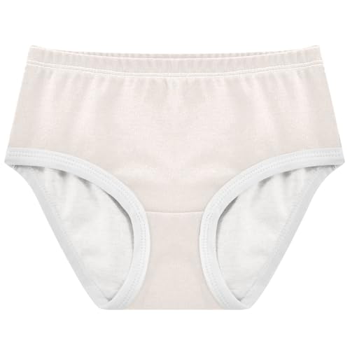 Joisal Toddler Girls Underwear 2t Cotton Panties for Girl Fun Print Kids Briefs Undies Seashell Cream