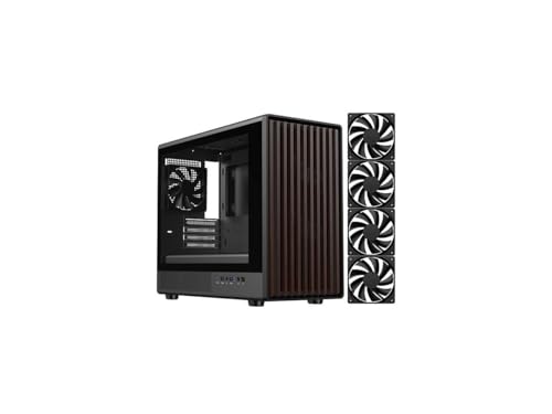 Carcasa para computadora de juegos DIYPC con 4 ventiladores PWM y puerto Type C rápido 2