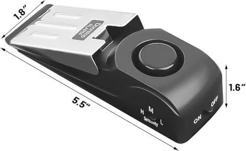 4-Pack Portable Door Lock Extra Lock for Additional Privacy and Safety, Prevent Unauthorized Entry,Protect Family Security in Traveling,Home,Bedroom,Hotel,Apartment,AirBNB