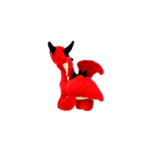 Mighty- Red Junior Dragon- Squeaker-Multiple Layers. Made Durable, Strong & Tough. Interactive Play Dog Toy (Tug, Toss & Fetch). Machine Washable & Floats #TOP1