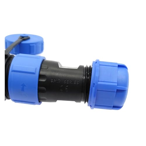 Conector impermeable IP68 SP17 de 4 pines para cable de alimentación exterior 4