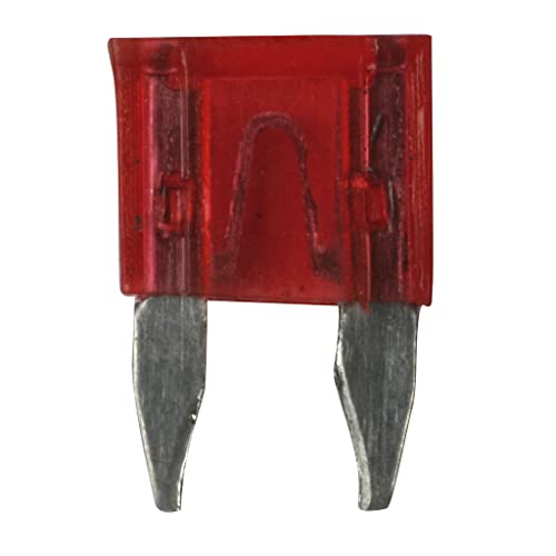 OROK - Lot de 10 Mini fusibles 10A enfichables Rouge, fusible Voiture 10A, Mini fusible Plat 10A - pour Tous Types de véhicules (véhicules Utilitaire, engins agricoles) - Fusibles Plats pour Auto