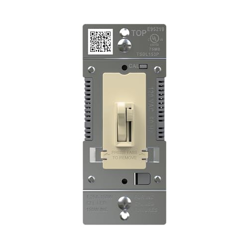 Legrand 150 Watt, Ivory, LED Toggle Dimmer Switch, Flicker-Free, Dimmable LED Lighting Control