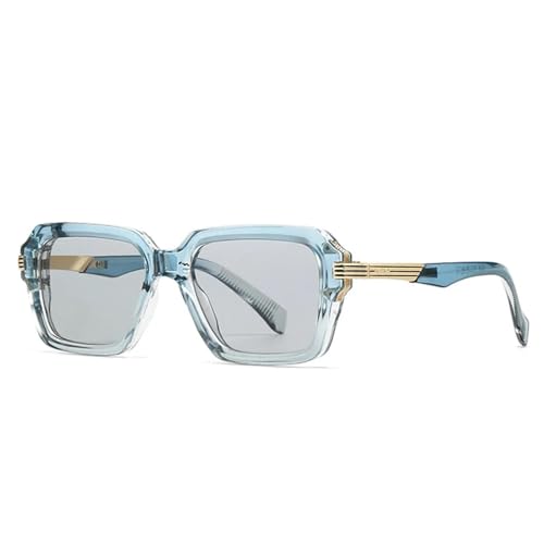 Lunettes de soleil rétro bicolores contre l'éblouissement avec verres dégradés