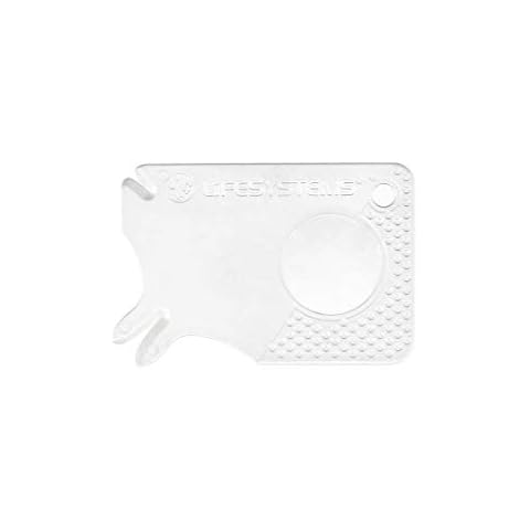 Lifesystems Key-Ring Tick Removal Card For Dogs Or Humans, With Magnifying Lens, White Cover