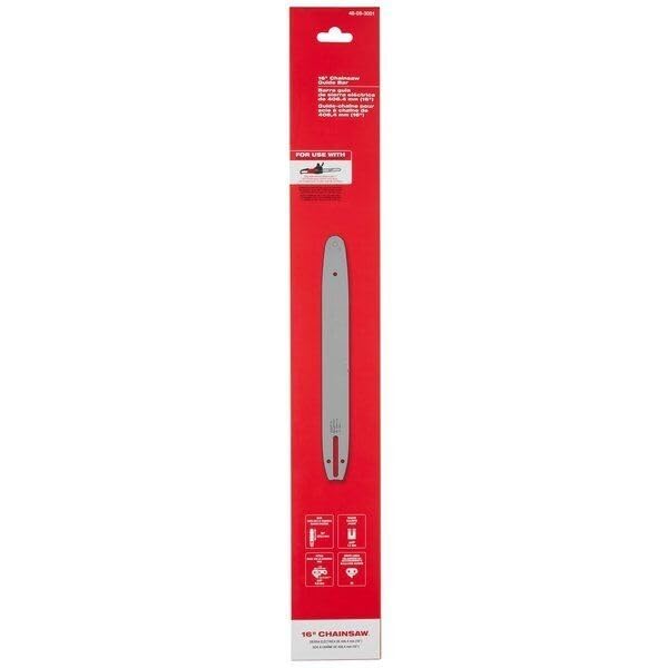 EGYBEL For Milwaukee Tool 48-09-3001 Guide Bar For Use With M18 Fuel 16 In Chain Saw