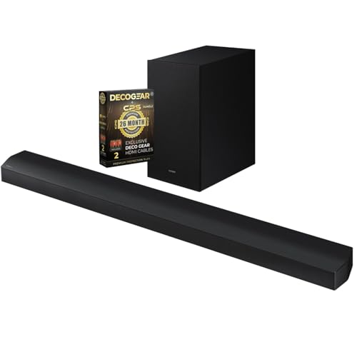 Samsung HW-B750D 5.1ch Soundbar with Dolby Virtual:X DTS (2024) Bundle with 2 Year CPS Enhanced Protection Pack