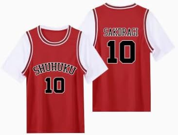 bozaicosスラムダンクユニホームバスケットボールスーツ子供大人男女ベスト湘北流川楓桜木花道ユニフォーム (l)