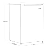 Baridi 55cm Undercounter Freezer with Adjustable Thermostat, 85L, White - DH250 - Image 7