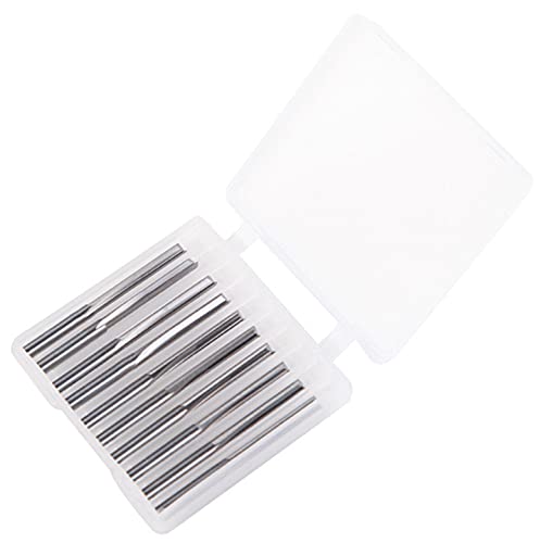 Yakamoz SK0019 10Pcs 1/8-Inch Shank Long Straight Router Bits Cnc End Mill Bit Set thumb #5