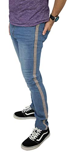 Skylinewears Mens Slim Fit Stretch Jeans Comfy Fashionable Super Flex Denim Skinny Pants