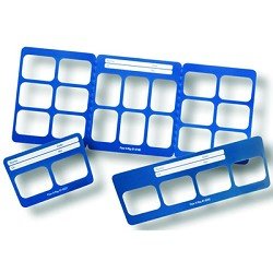 81-6040 Perfect Pocket Mounts, 4 Horizontal Windows, Vinyl, Size 2 Pack of 100
