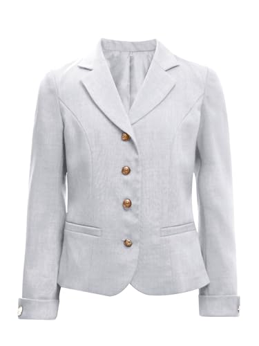 Kids Girls Blazer Lapel Collar Long Sleeve Top Formal Suit Jacket School Uniform Blazer Jackets Outerwear3