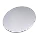 NewBull Aluminum Circular Mouse Mat with Waterproof Non Slip Rubber Base and Frosted Surface Mousepad for Apple MackBook 8.66" 8.66" in Silver Grey