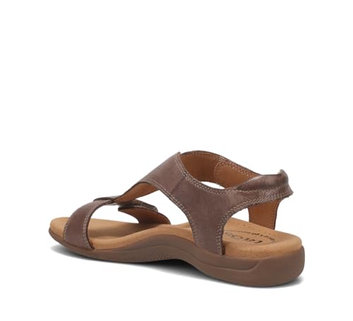 Image of Taos The Show Premium Leather Women's Sandal - Experience Everyday Style, Comfort, Arch Support, Cooling Gel Padding and an Adjustable Fit for Exceptional Walking Comfort