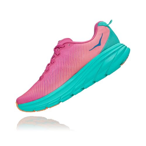 HOKA ONE ONE Women's Rincon 3 Pink/Teal Running Shoes Size: 7.5
