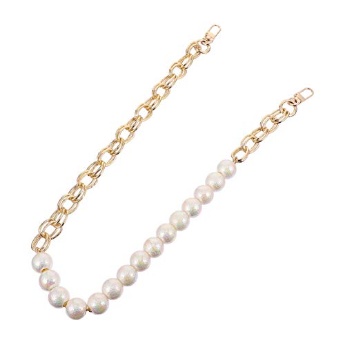 TOYMYTOY パールストラップ 交換用チェーンストラップパール チェーン パールバッグチェーン ファッションバッグチェーン 可愛い レディース 76cm