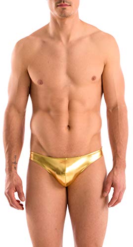 Gary Majdell Sport Mens New Gold Thong Swimsuit Size X-Large