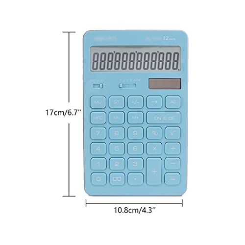 Calculadora portátil que no se apaga gracias al sistema solar dual de 12 dígitos 2