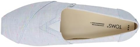 TOMS Womens Alpargata Canvas Slip On Flats Casual - Blue - Size 8.5 B | Image 3