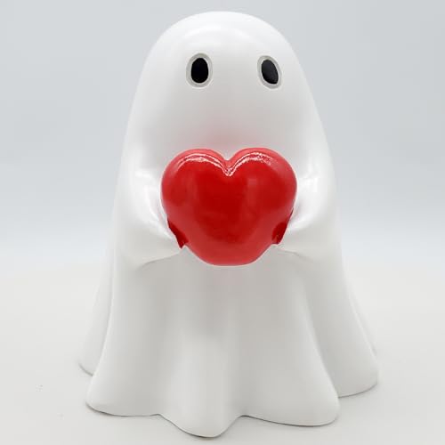 CHALAIR Cute Ghost Statue, Halloween Decoration, Finger Sculpture, Home Decor, Humorous Desktop Art Piece