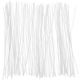 HOODANCOS Mèches de Bougie en Coton 100 Pièces Longues 15 CM sans Support Pré Cirées pour Fabrication de Bougies DIY Accessoires pour Bougies Artisanales Compatibles Cire Paraffine et