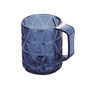 Tandenborstelbeker Thuis ins Transparante kristalheldere plastic mondwaterbeker Tandenborstelbeker Paar wasbeker Handvat…