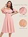 Bbonlinedress Womens Off The Shoulder Homecoming Prom Formal Cocktail Graduation Wedding Guest Bridesmaid Midi Dress Blush L