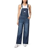 WallFlower Women's Overalls Juniors (Standard and Plus), Linden Skater, X-Large