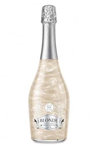 Image of Blonde Magic Drink Sparkling Grape Drink, 750 ml | Premium Non-Alcoholic Celebration Beverage with Magical Shimmering Effect | Perfect for Parties, Gifting & Special Occasions (Silver - 750ml)